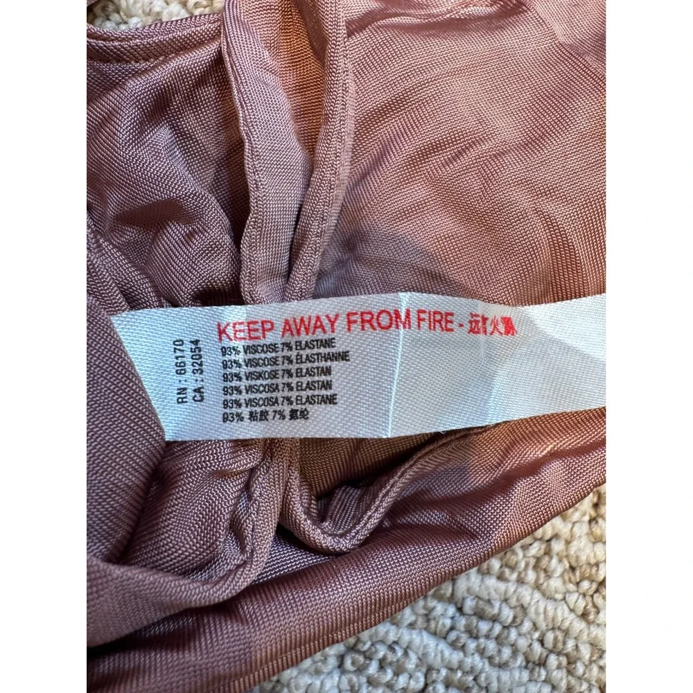 Intimately Free People Womens Square Neck Crop Cami Bralette Mauve‎ Pink Small